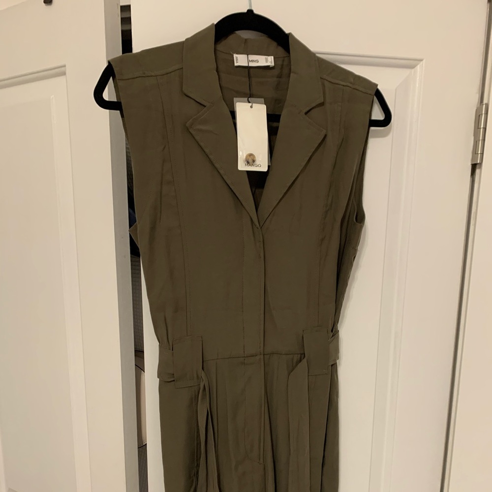 Mango Utility Green Romper